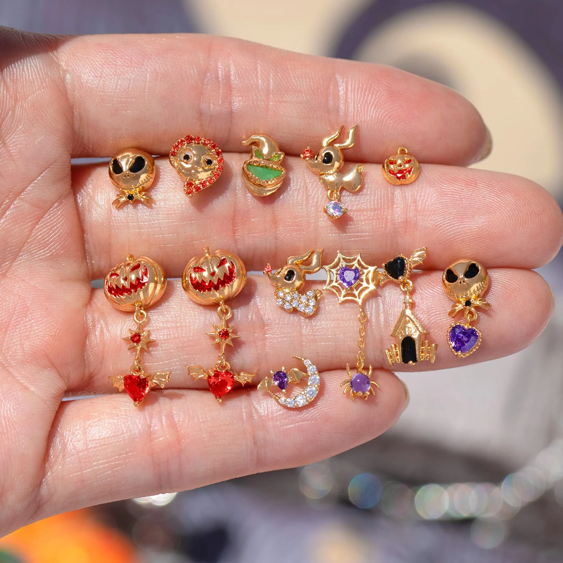 Disney Pumpkin King Dangle Earrings