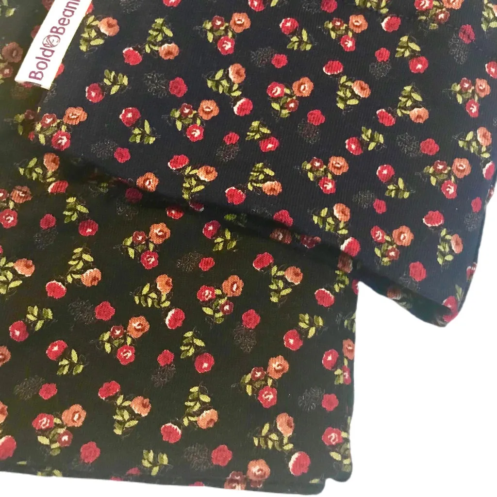 Ditsy Floral Bold Beanies Chemo Alopecia Hat Navy