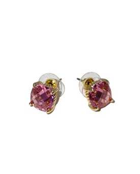 Faceted Stone Stud Earrings