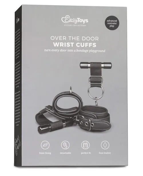 Faux Leather Over The Door Wrist Cuffs