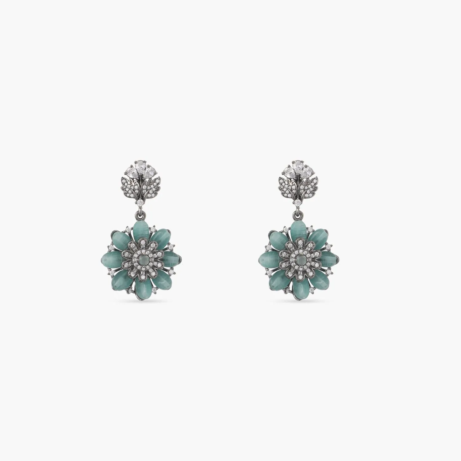 Floral Blush CZ Choker Set