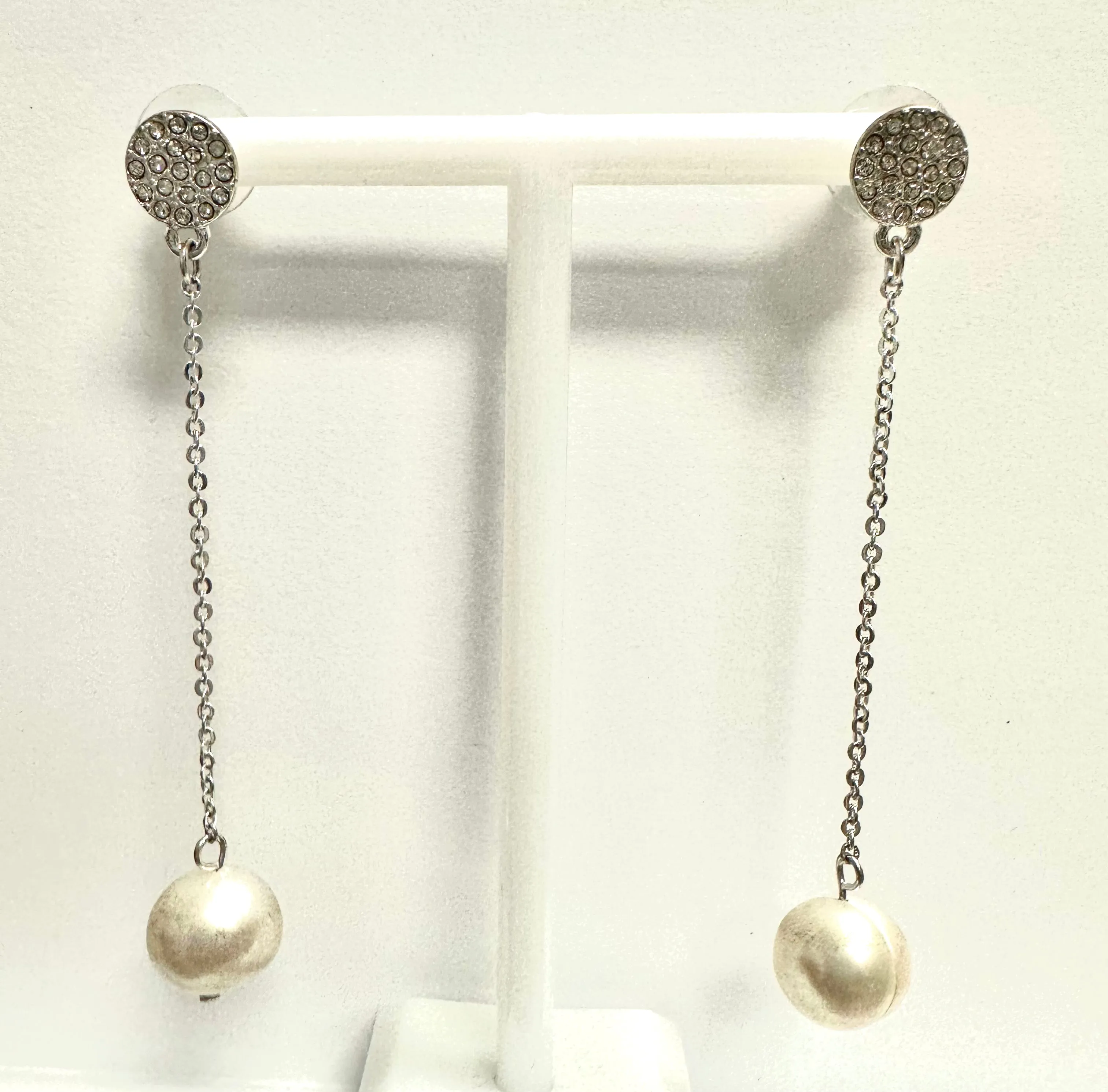 Freshwater Pearl Chain Drop Earring