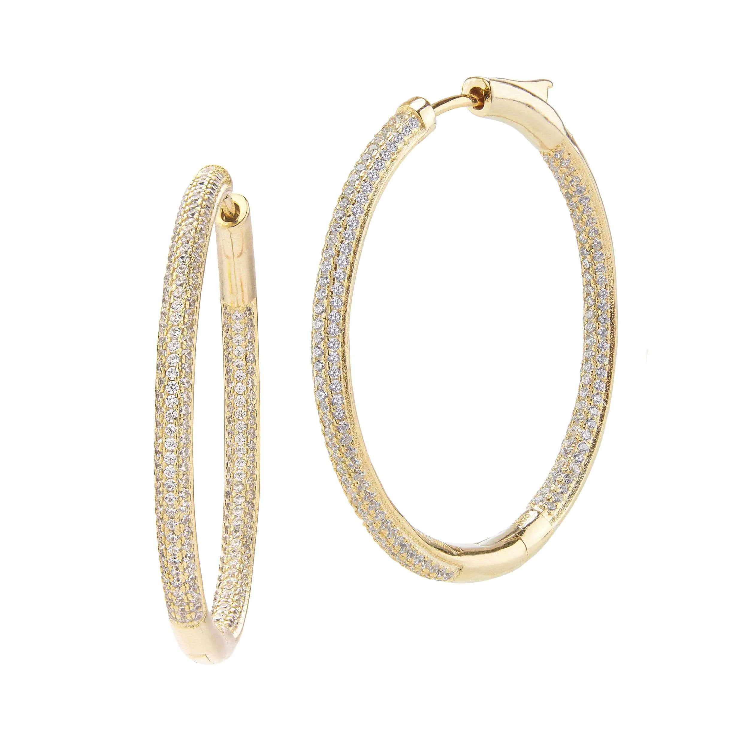 Frosted | Large Hoop Earrings