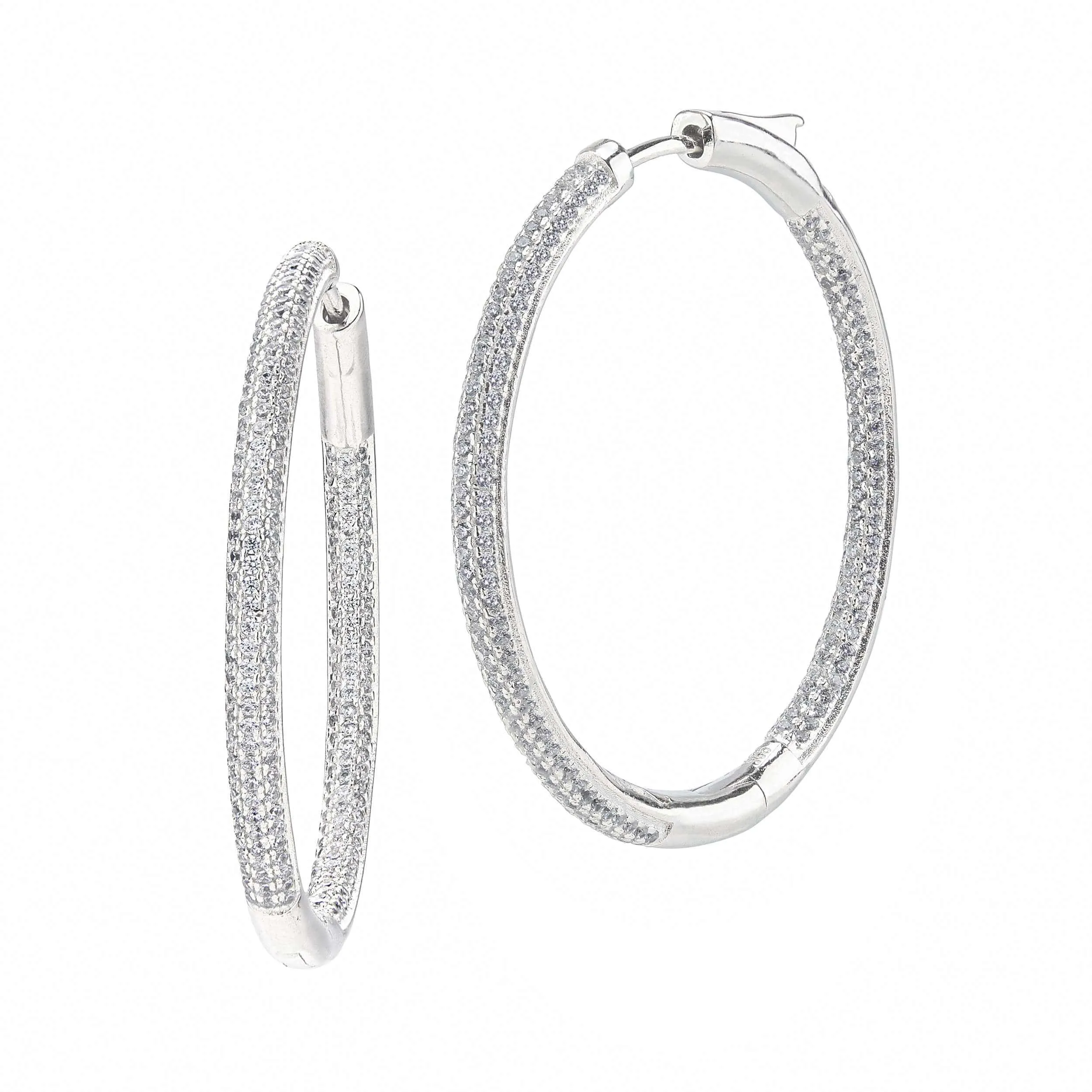 Frosted | Large Hoop Earrings