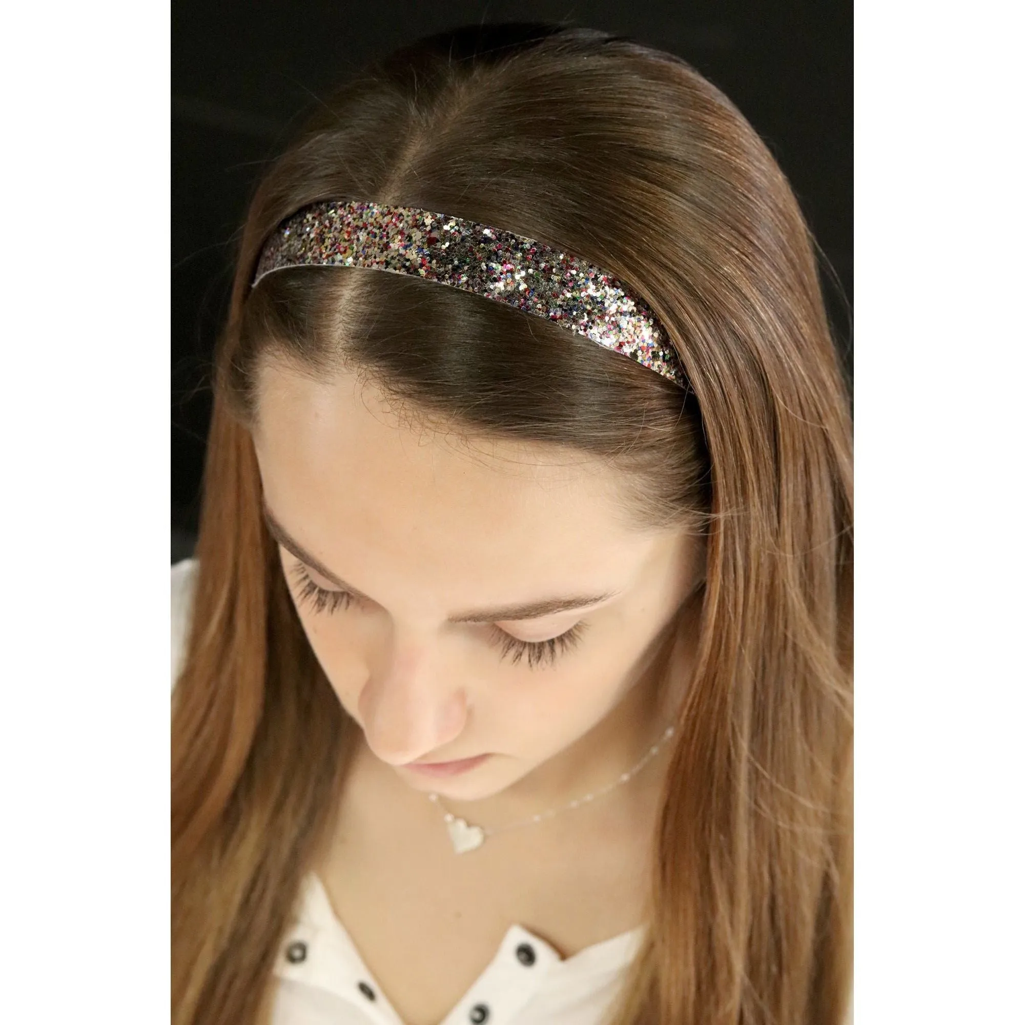 Girly Glitter Headbands - 6 Pack