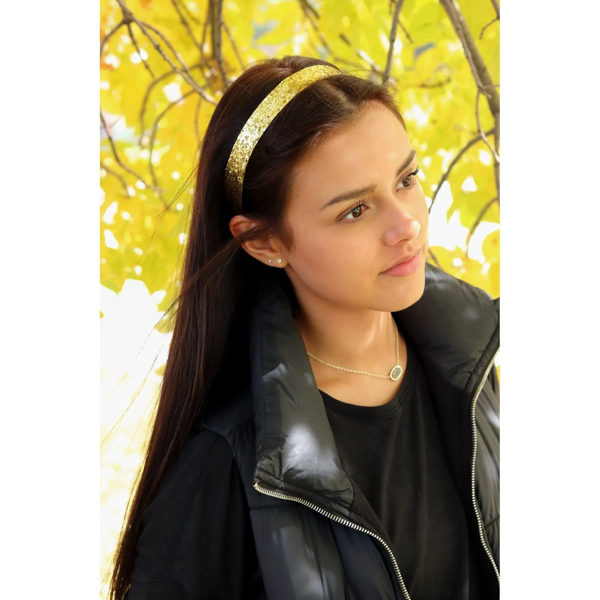 Girly Glitter Headbands - 6 Pack