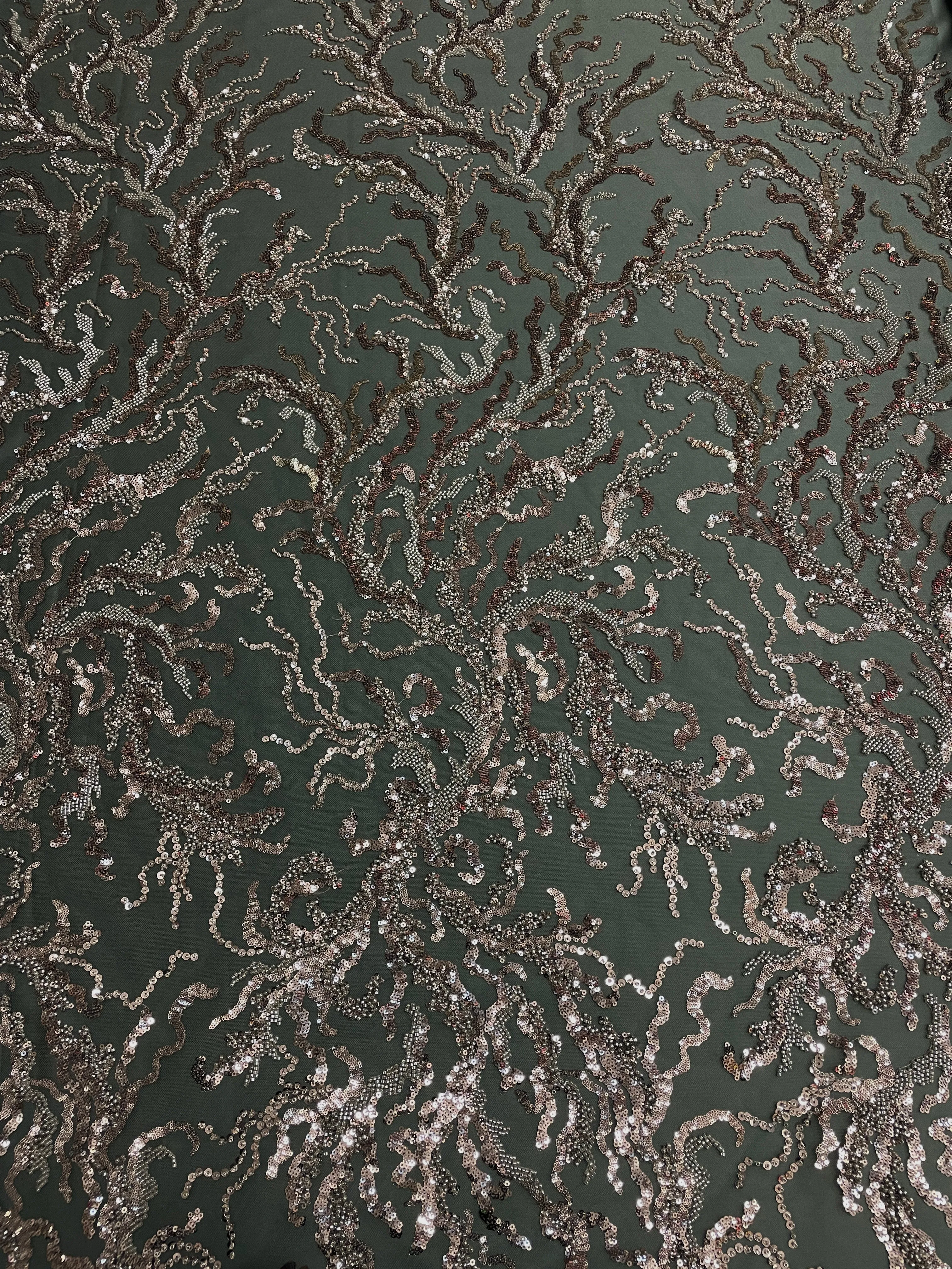 Hand Beaded Coral Reef Design