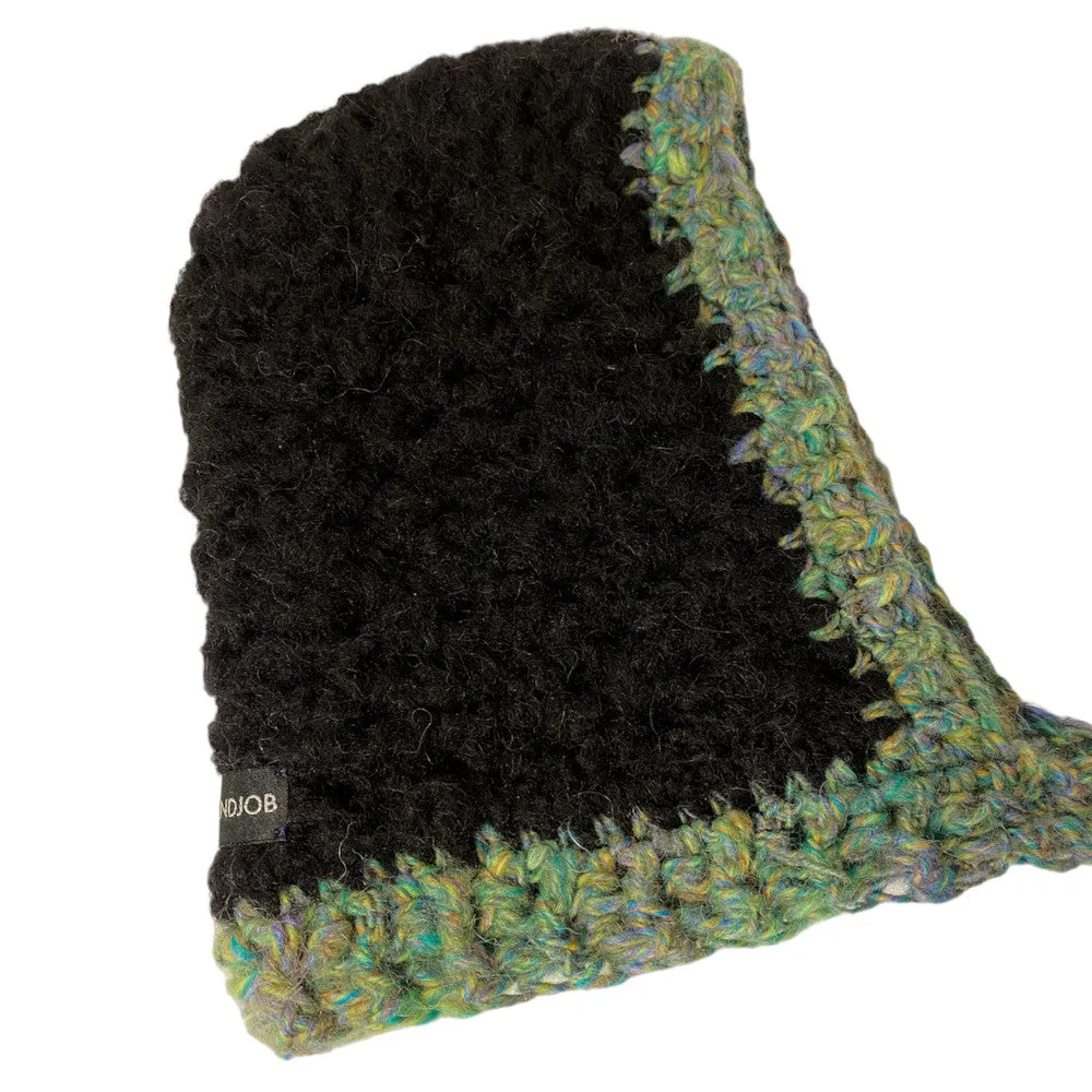 Hand Job Crochet hooded scarf