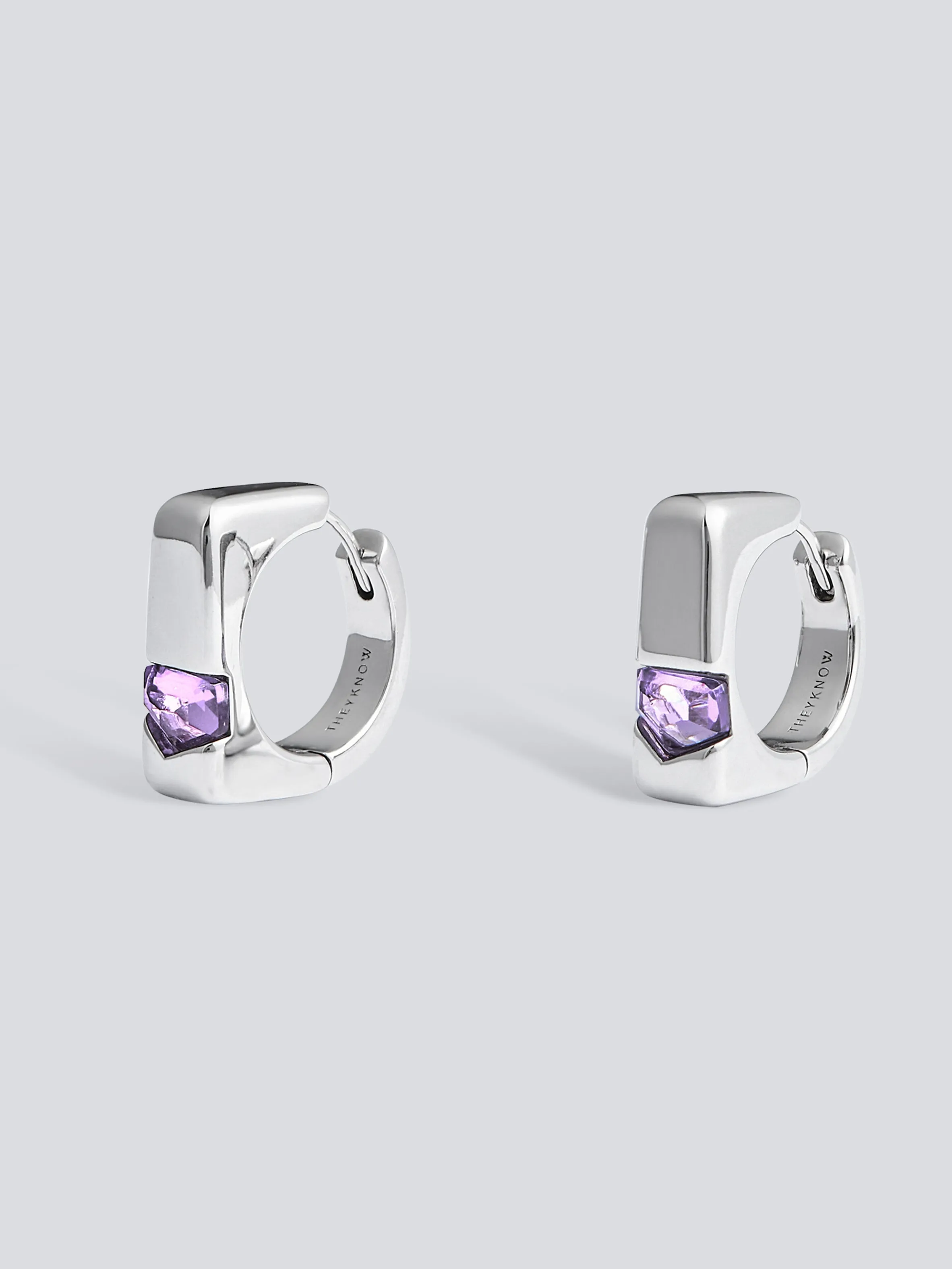 Landscape Signet Hoop Earrings