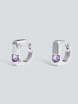 Landscape Signet Hoop Earrings