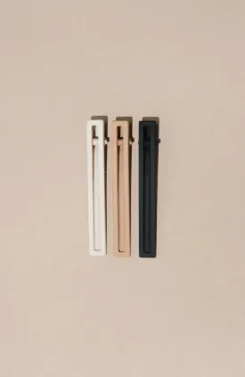 Nat   Noor - Yarrow Hair Clips Cacao
