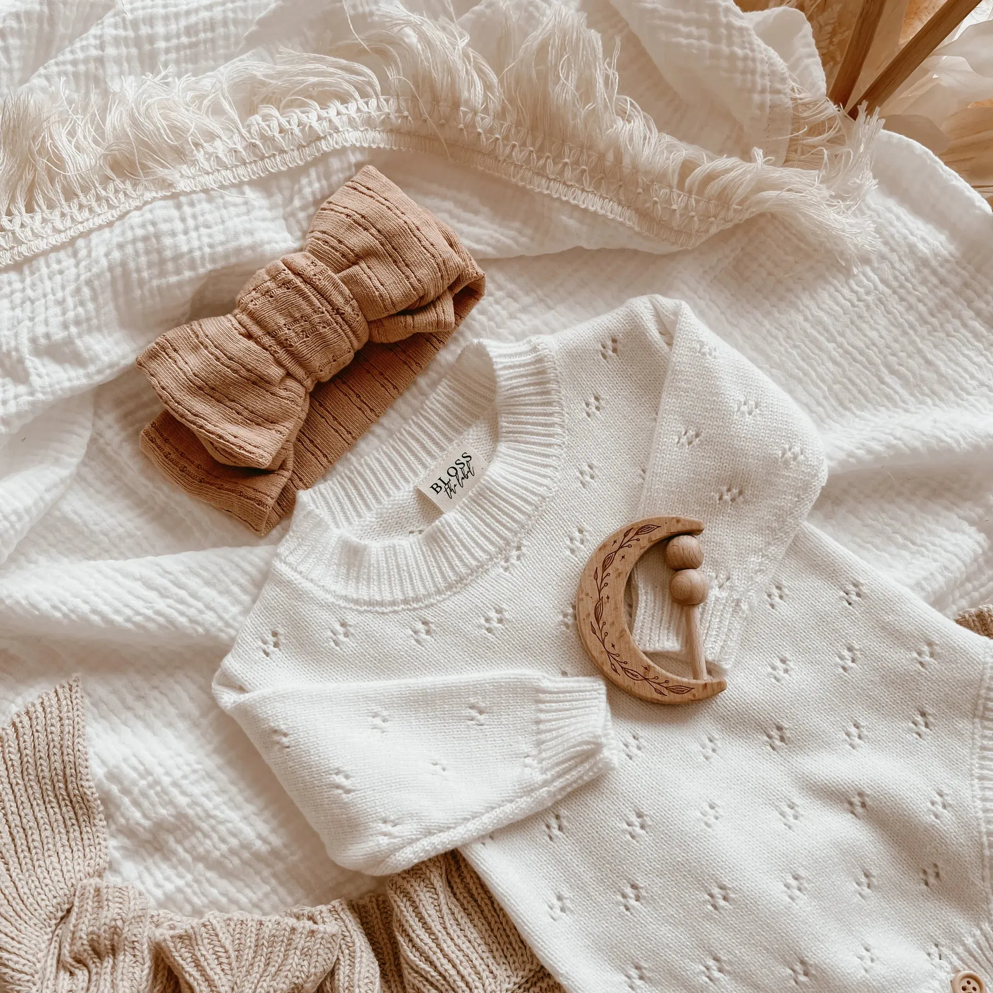Pointelle Baby Topknot