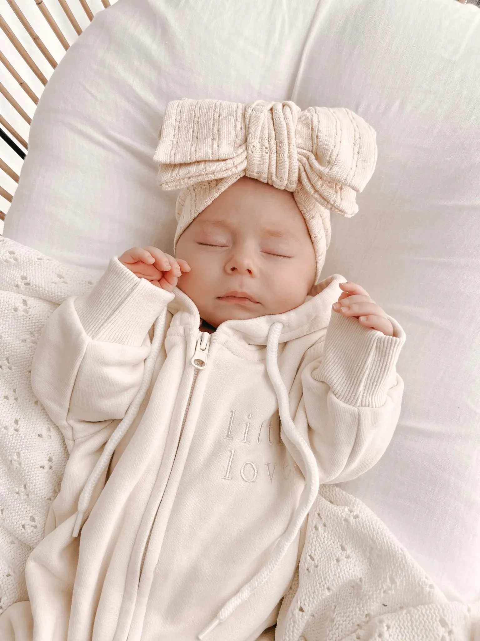 Pointelle Baby Topknot