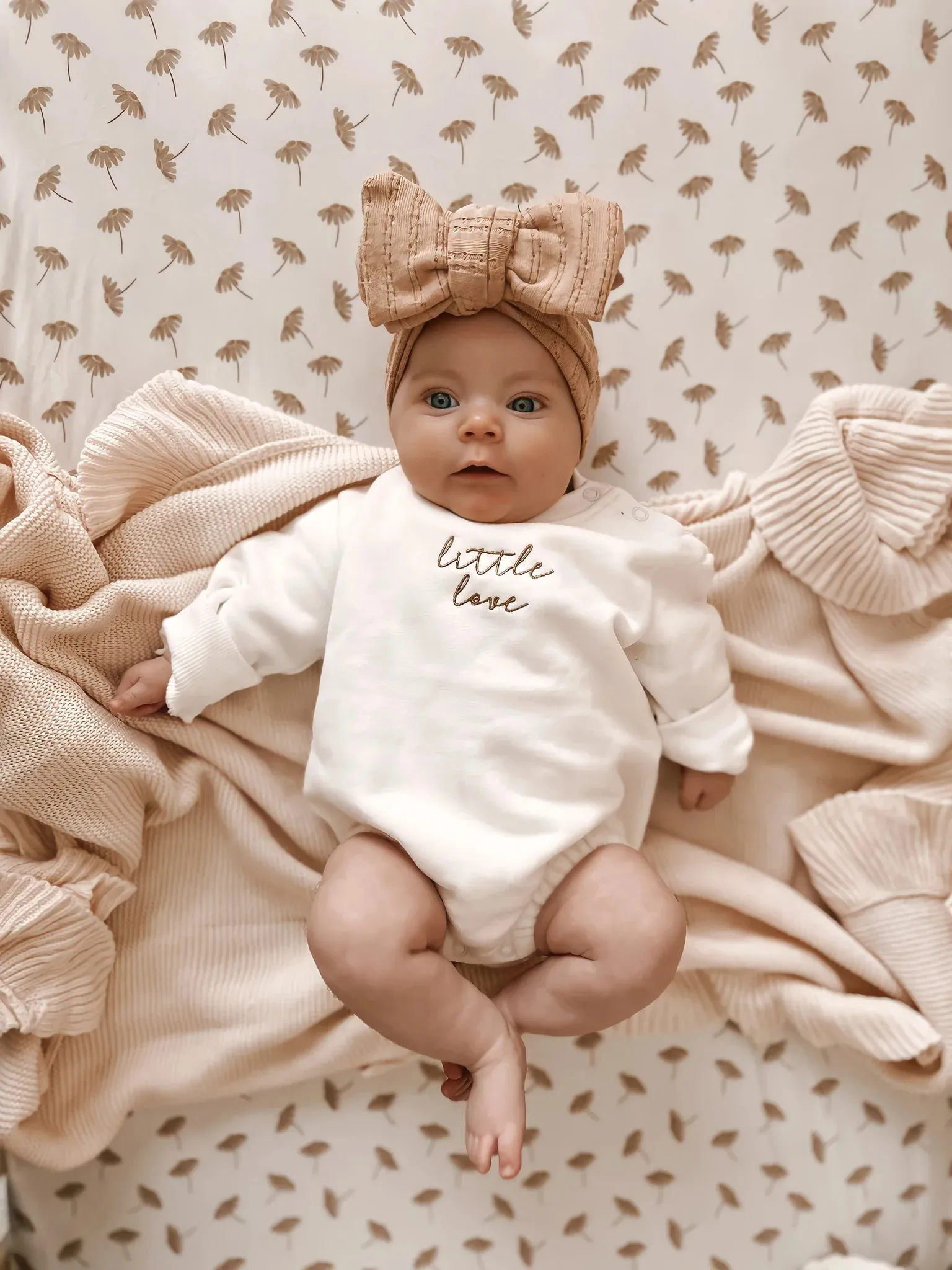 Pointelle Baby Topknot