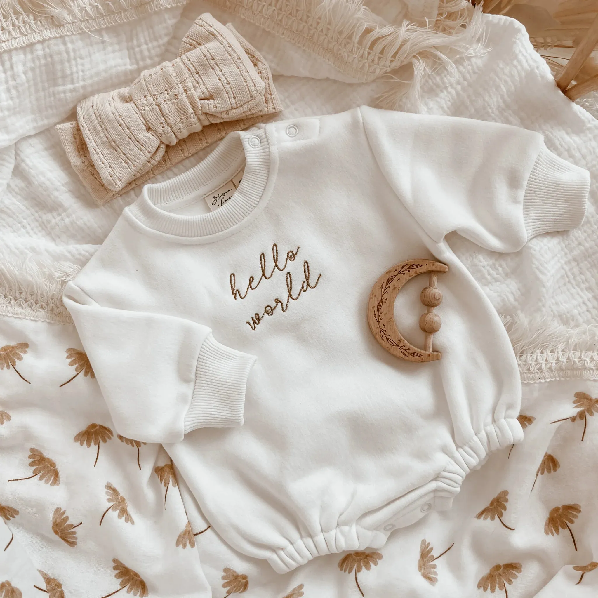 Pointelle Baby Topknot