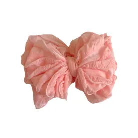 RR Ruffle Headband - Peach