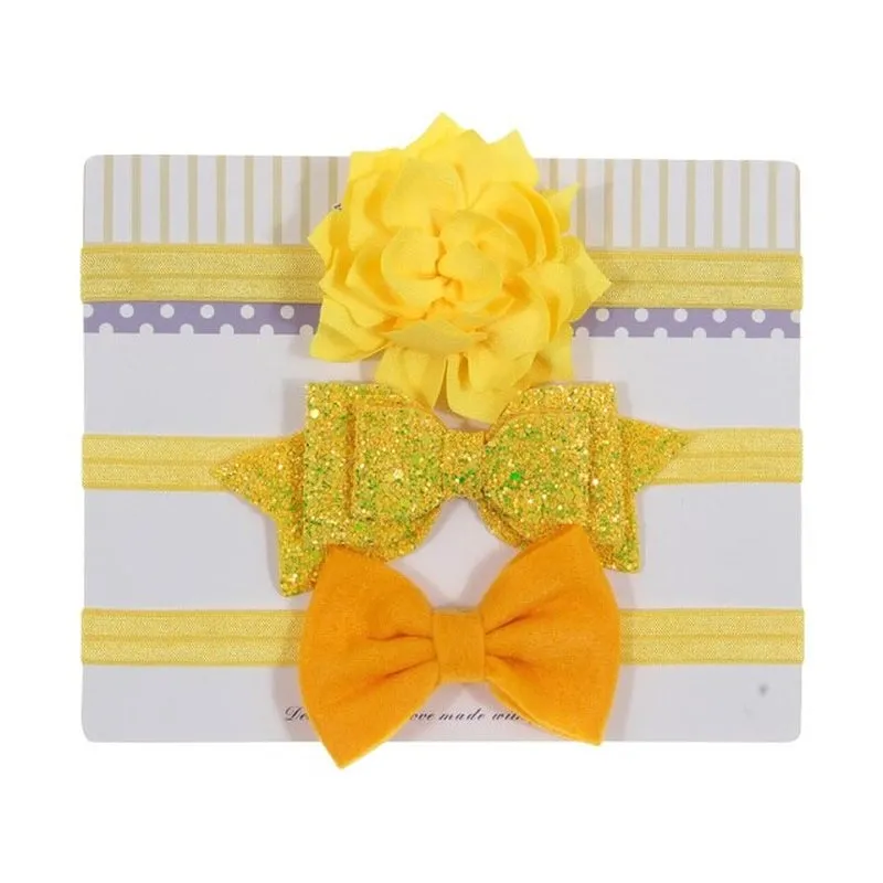 Sequin Bow Baby Girl Headbands