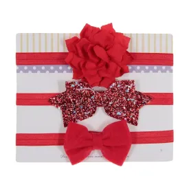 Sequin Bow Baby Girl Headbands