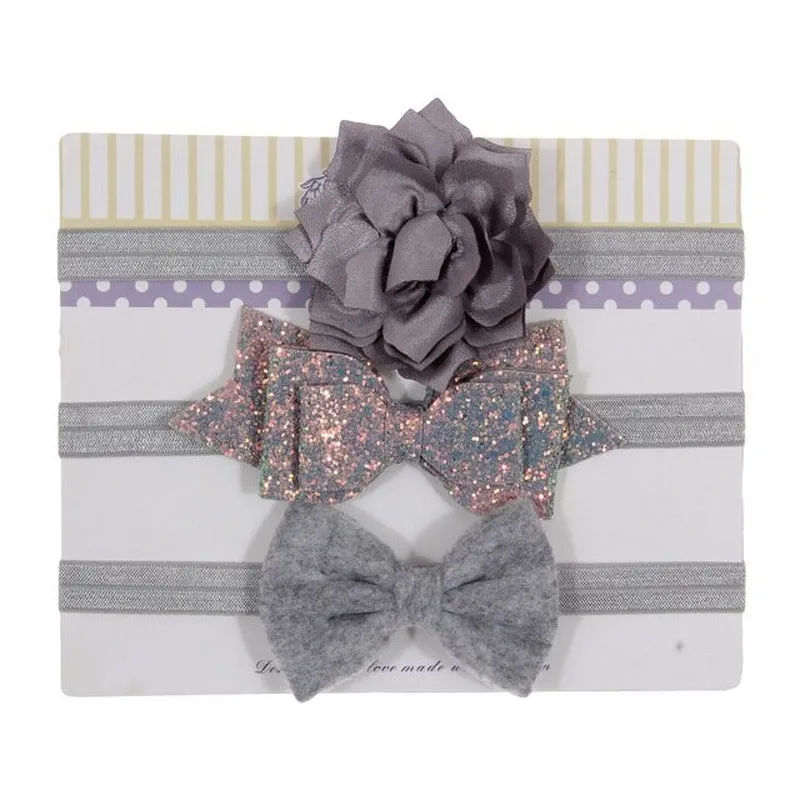 Sequin Bow Baby Girl Headbands