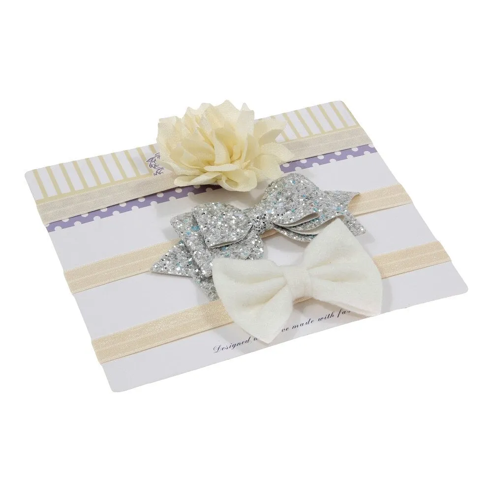 Sequin Bow Baby Girl Headbands