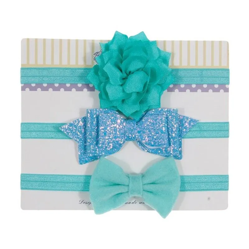 Sequin Bow Baby Girl Headbands