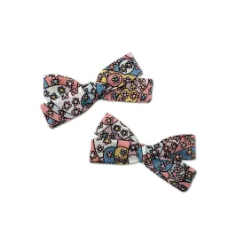 Skinny Ribbon Pigtail Bows in Assorted Colors