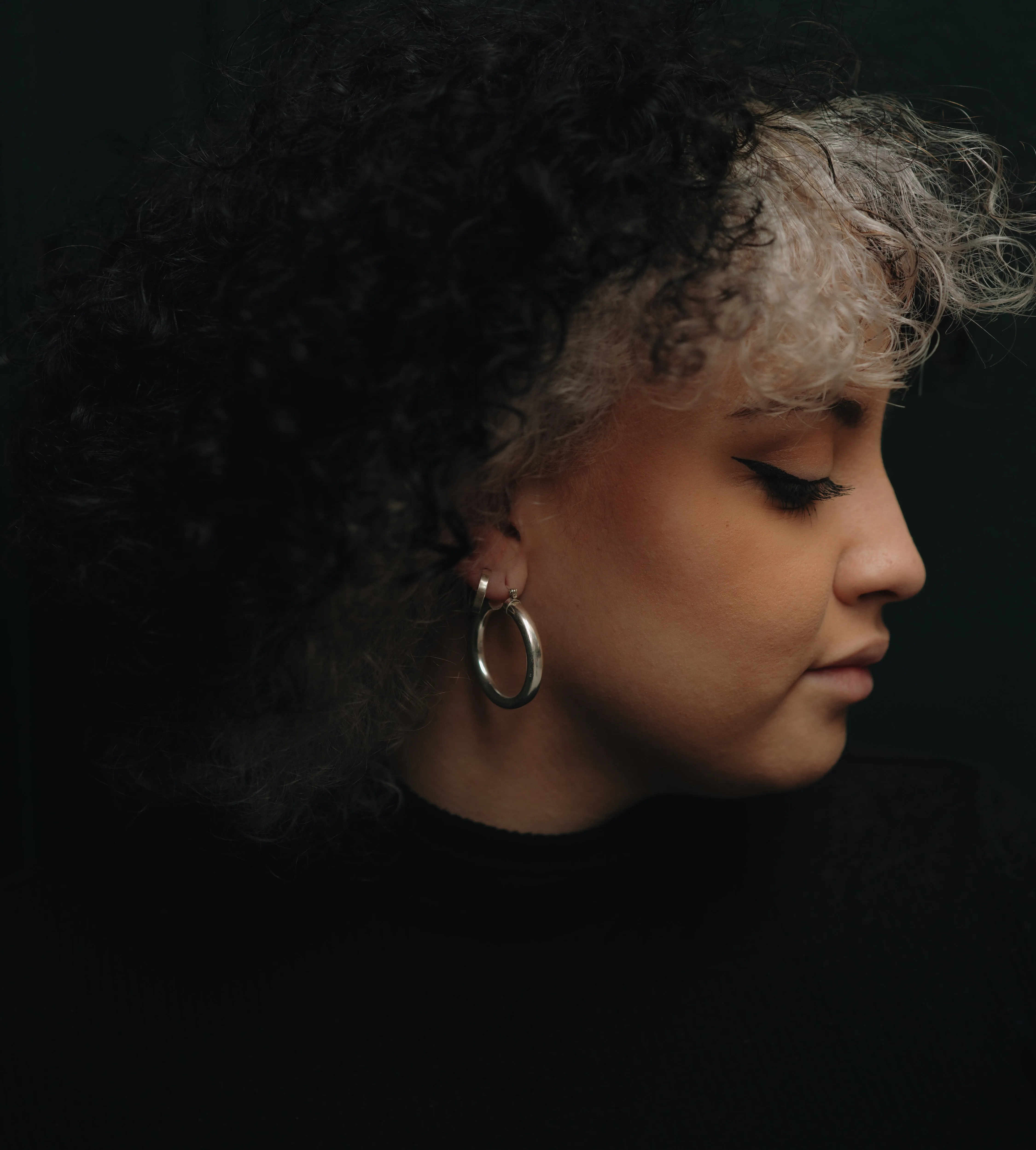 Tiny Hoop Earrings in Sterling Silver