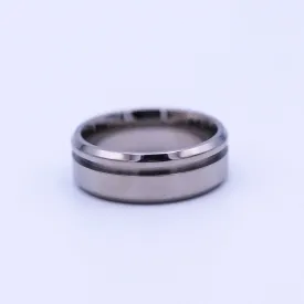 Tungsten Ring Blank Offset Channel