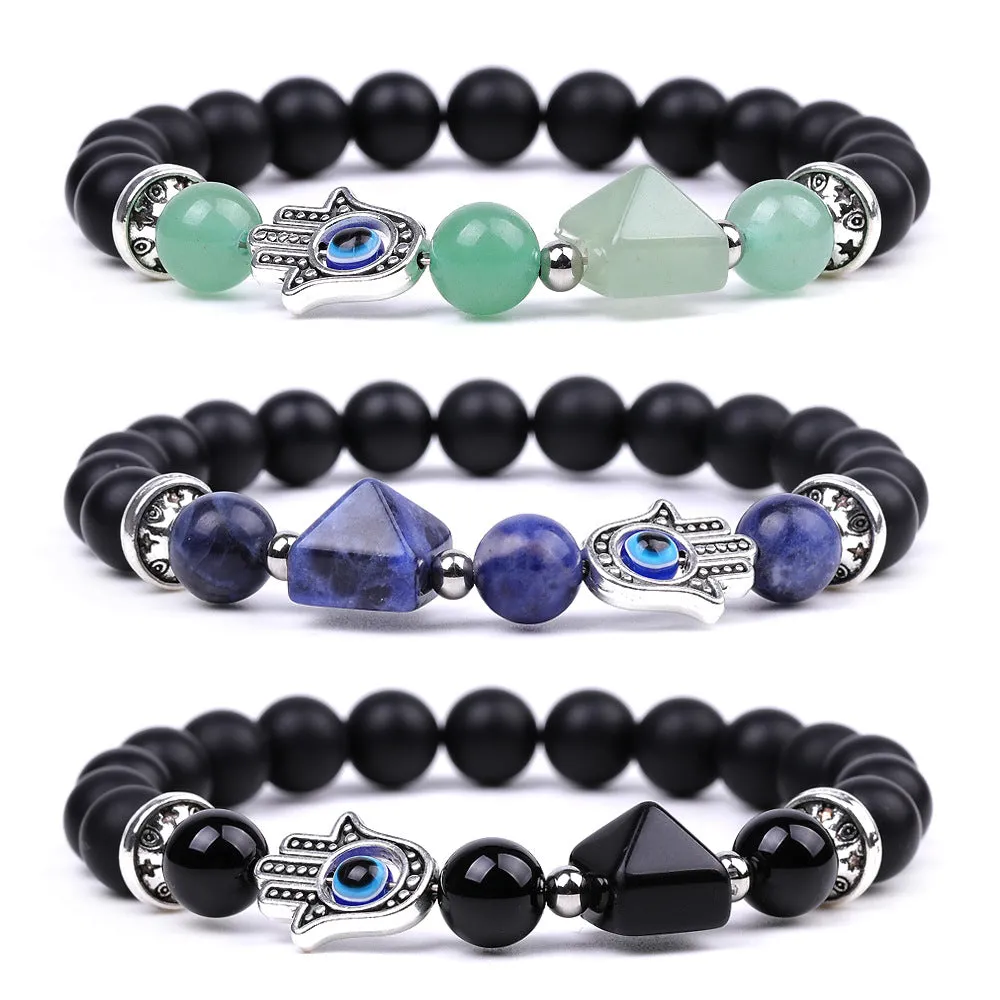 Wholesale  Devil Eye Amethyst Beads Bracelet